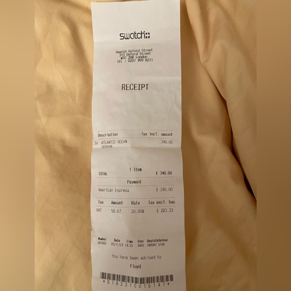 New with Tag Blancpain x Swatch watch - Picture 6 of 6